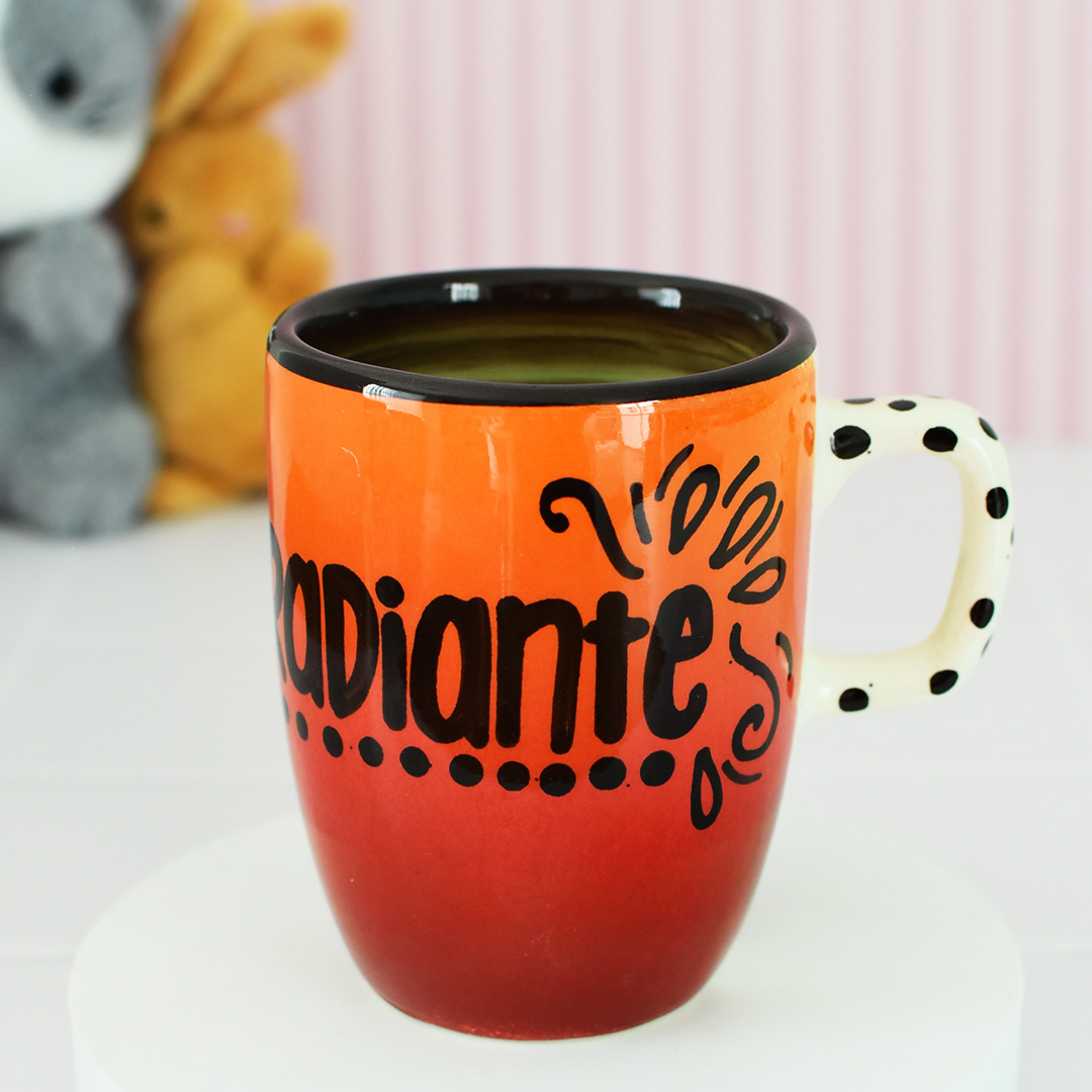 Taza Capuchino "Hoy estás radiante"