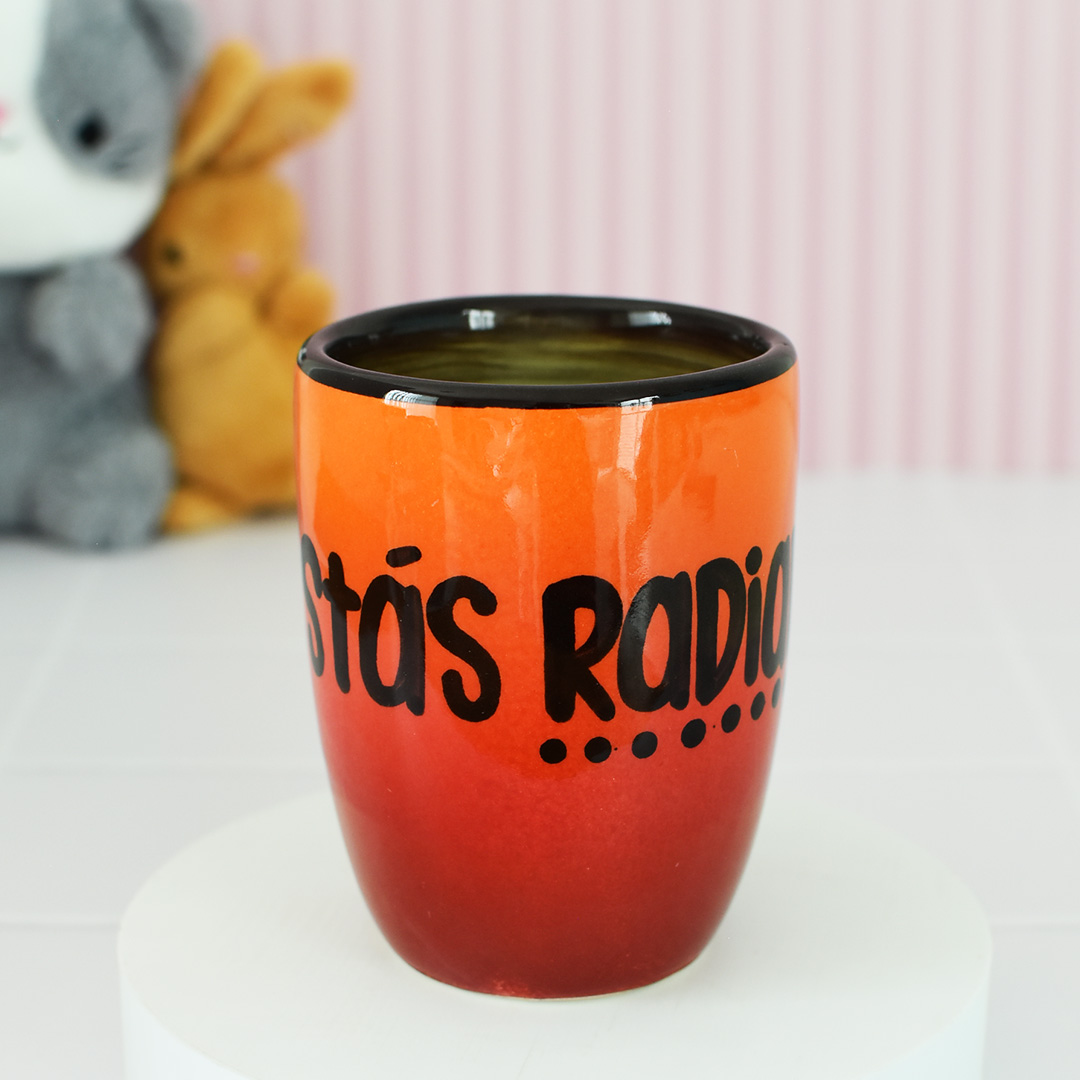 Taza Capuchino "Hoy estás radiante"