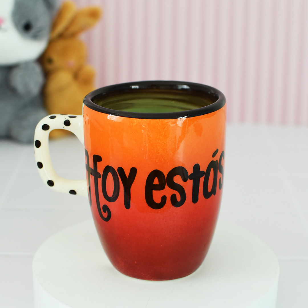 Taza Capuchino "Hoy estás radiante"