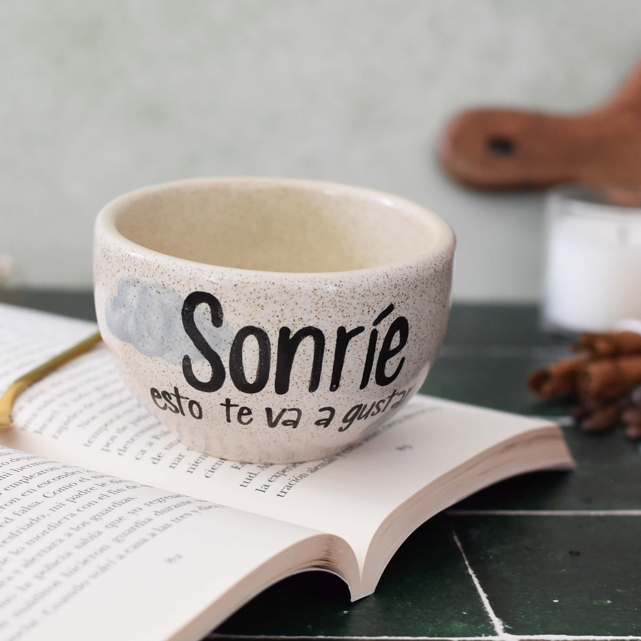Taza Latte "Sonríe esto te va a gustar"