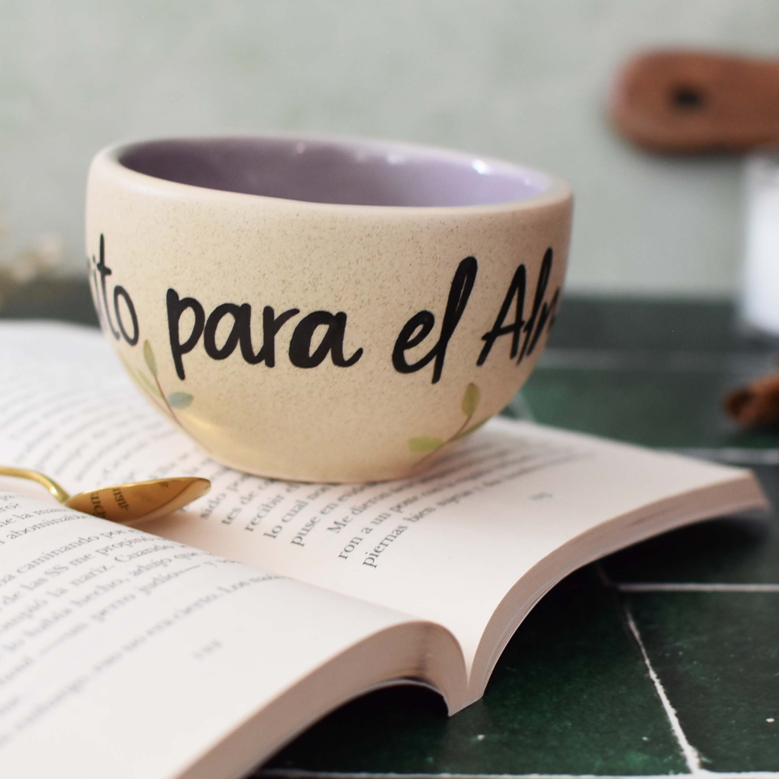 Taza Latte "Tecito para el alma"