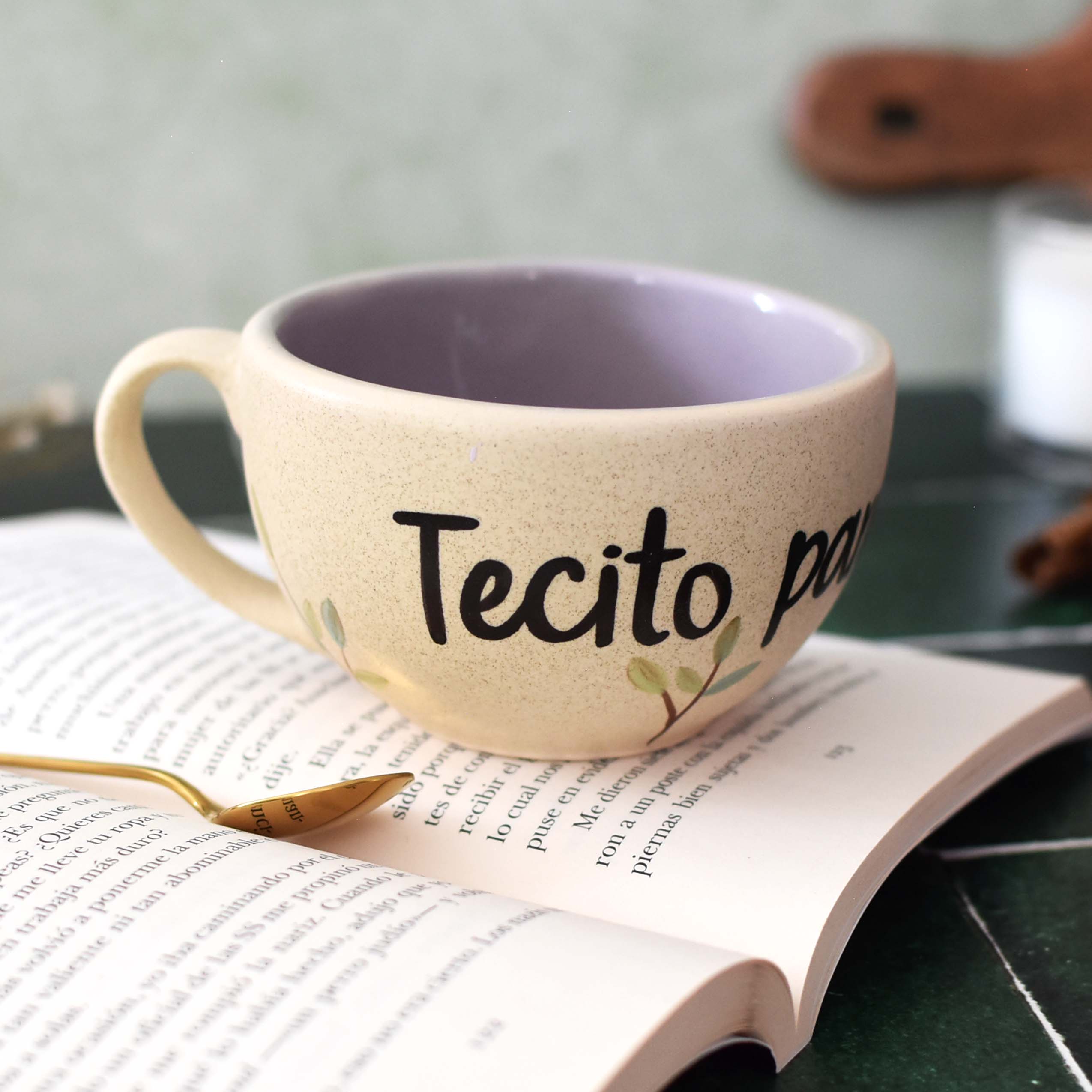Taza Latte "Tecito para el alma"