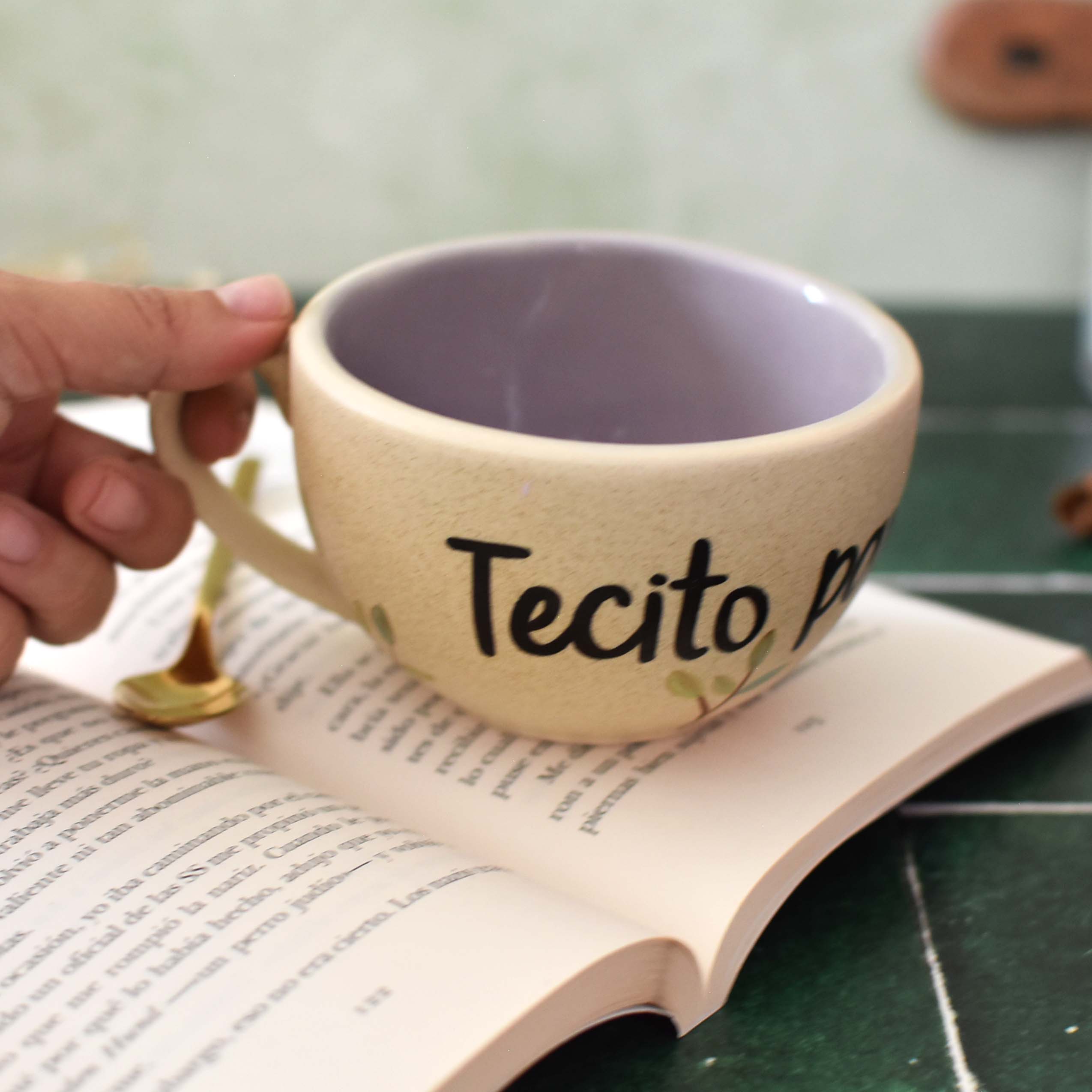 Taza Latte "Tecito para el alma"