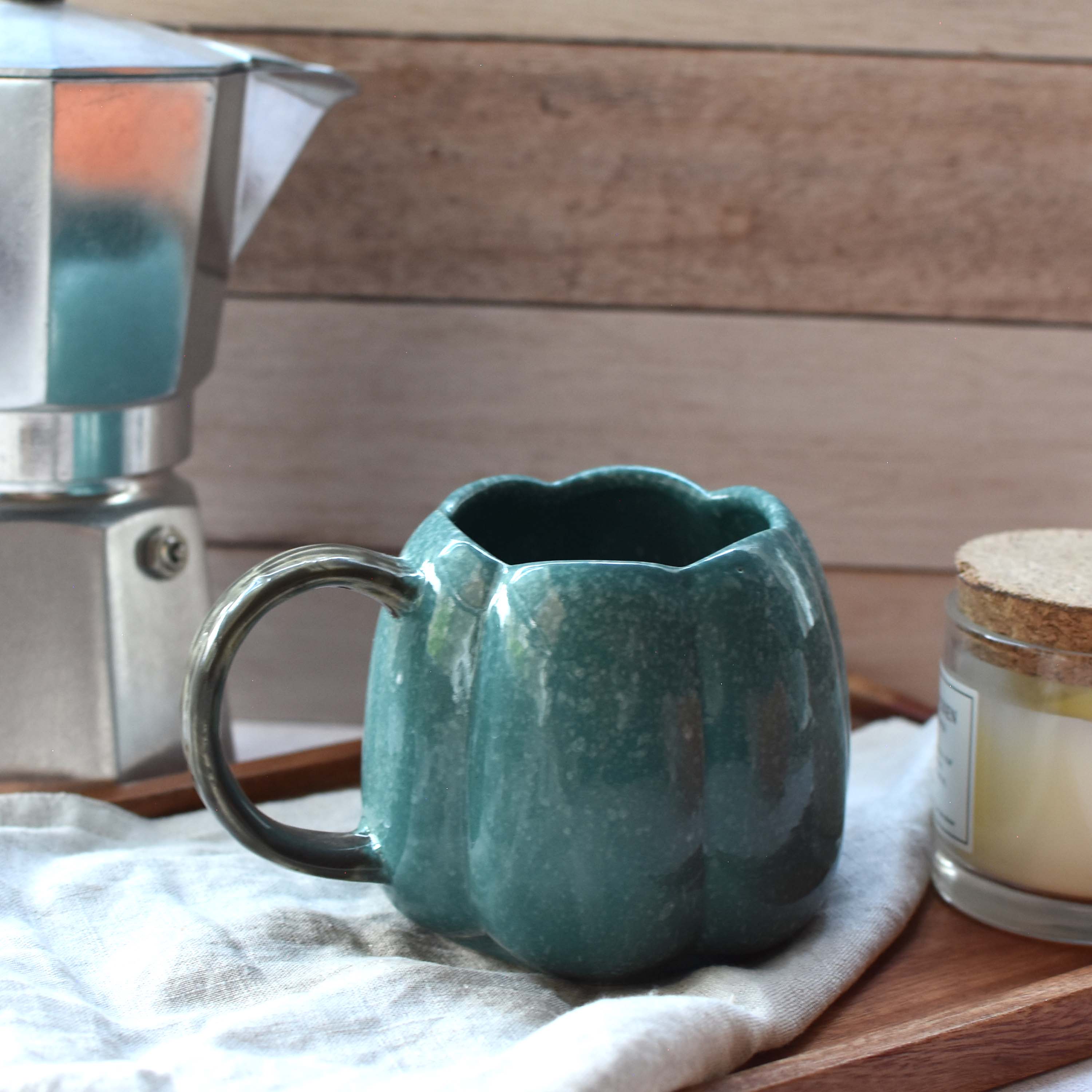 Taza Calabaza chica azul