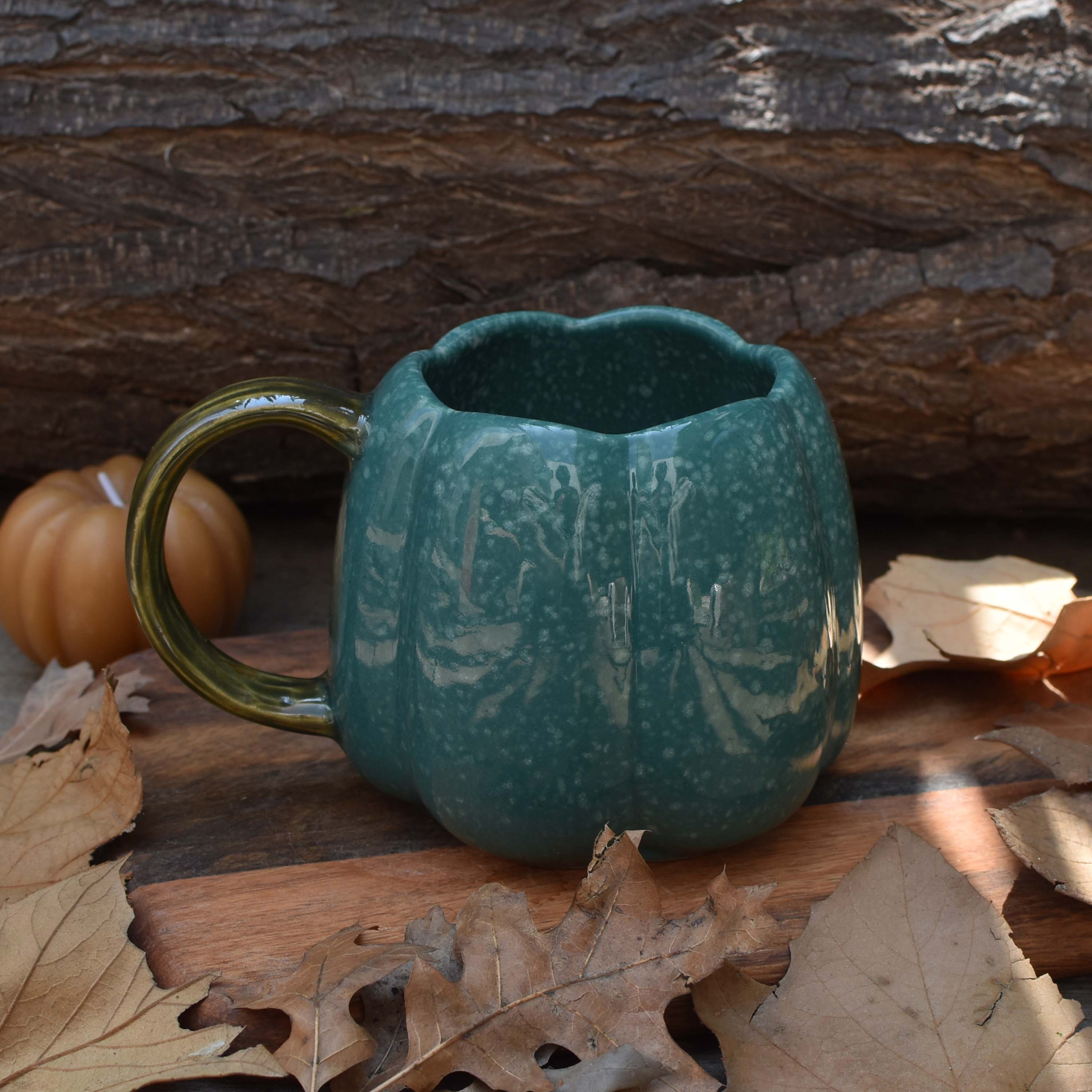 Taza Calabaza chica azul