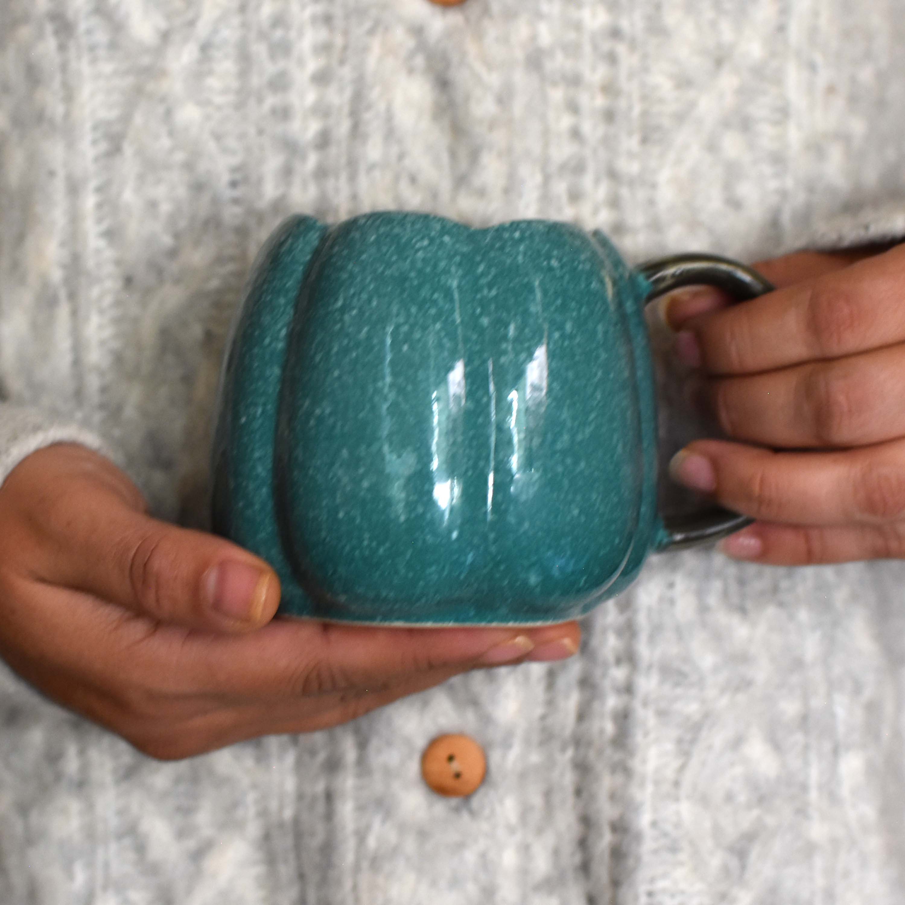 Taza Calabaza chica azul
