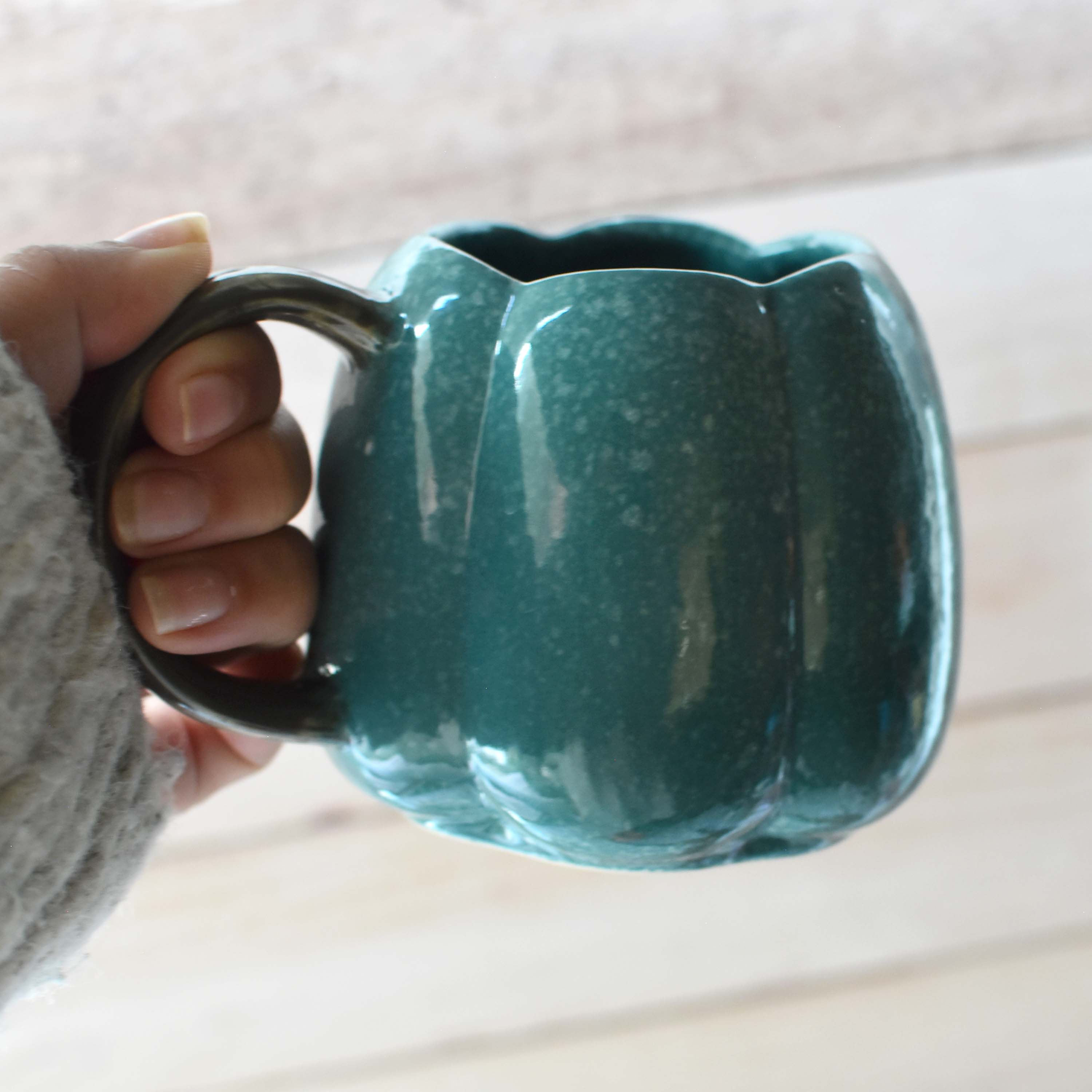 Taza Calabaza chica azul